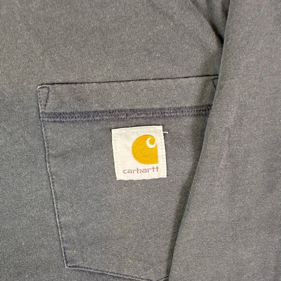 Carhartt Relaxed Fit Force Delmont Long Sleeve Pocket T-Shirt Size Large - Picture 4 of 7